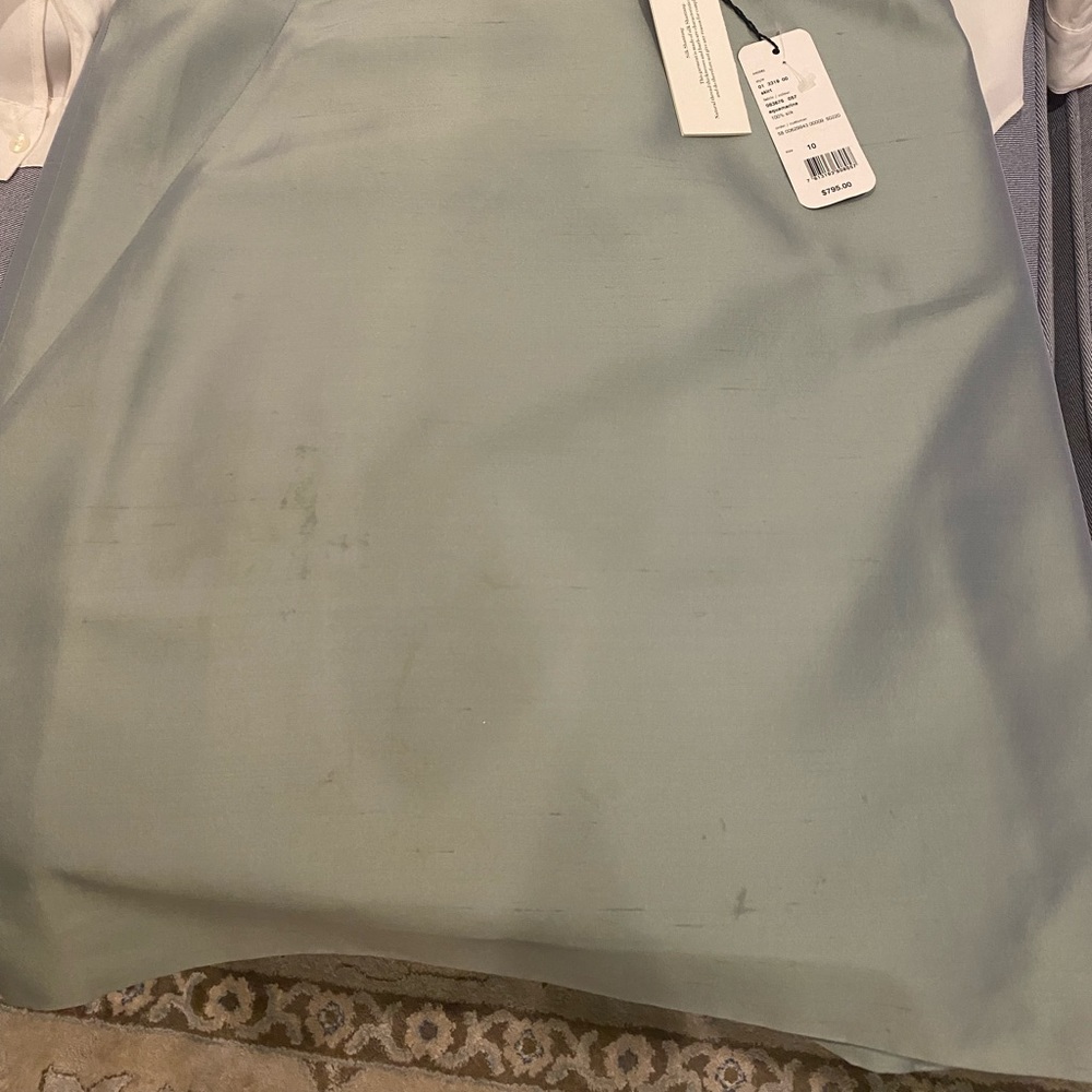 Akris beautiful lined Aquamarine color in a size 10